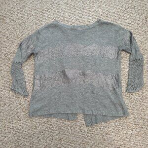 Diesel Fifty Five‎ Dselle Sweater Size XS Open Back Stylish Crochet cuff Y2K